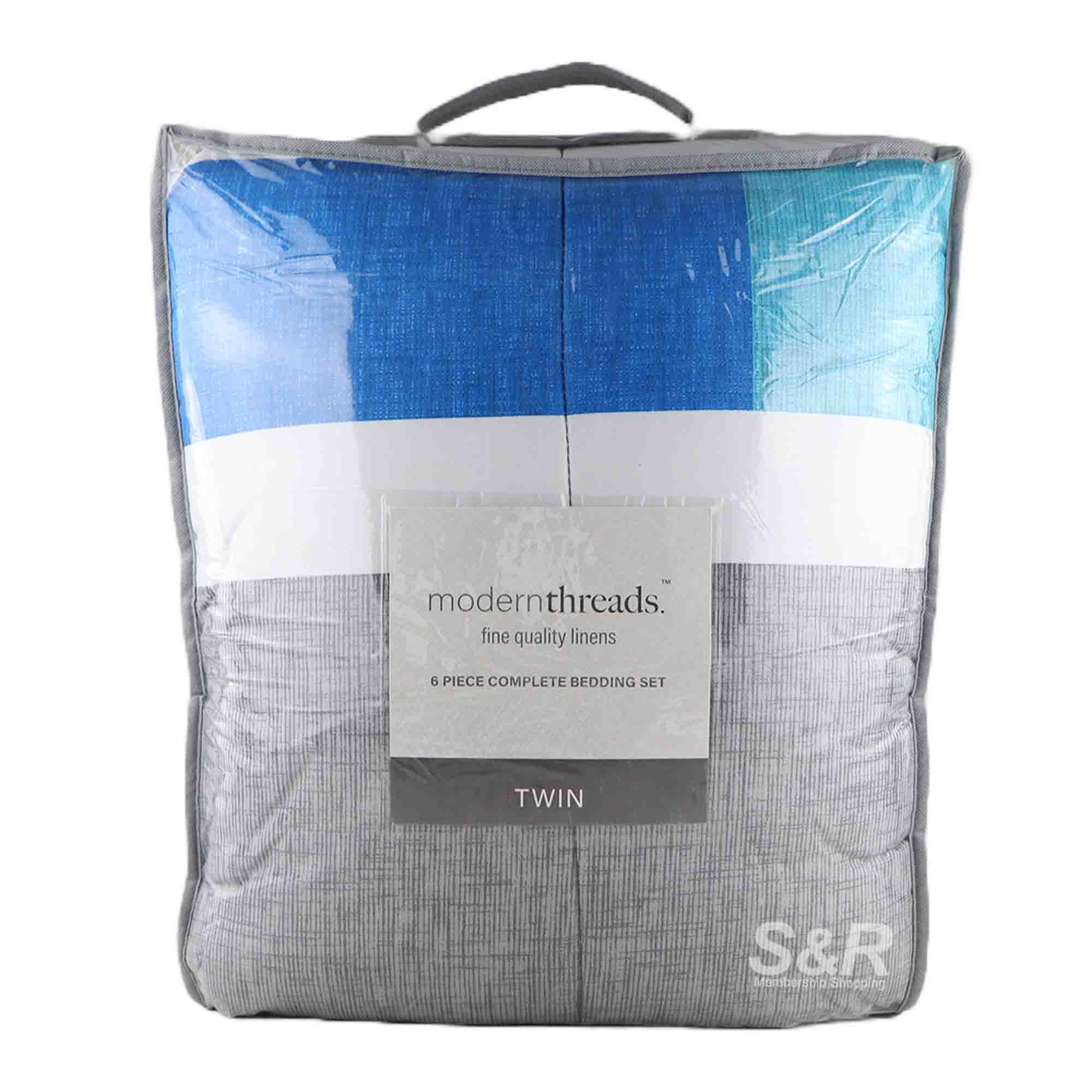 Modern Threads Teen Boy Block Twin Complete Bedding Set 6pcs Modern Threads Teen Boy Block Twin Complete Bedding Set 6pcs